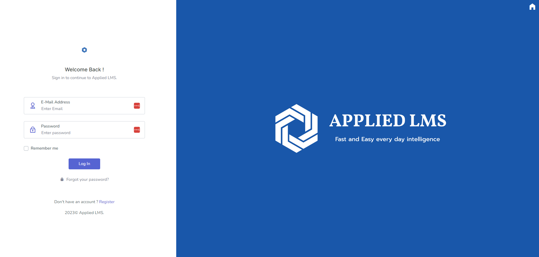 screenshot of Applied LMS